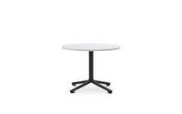 Lunar Couchtisch H45 Ø60 cm Schwartz Alu Marmor