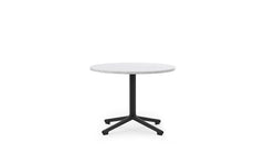Lunar Couchtisch H45 Ø60 cm Schwartz Alu Marmor