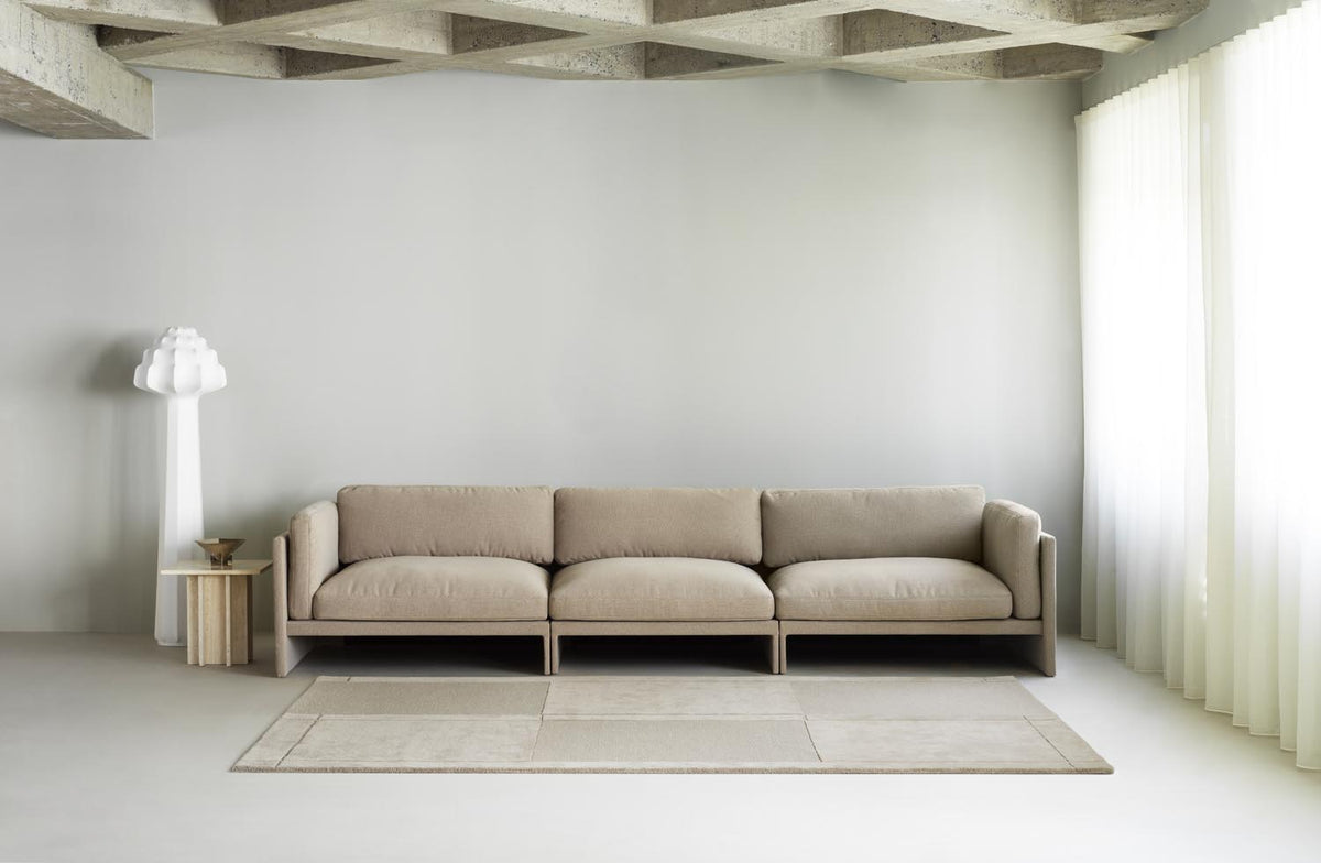 Level Teppich Ø280 cm in Light Yellow präsentiert im Onlineshop von KAQTU Design AG. Teppich ist von Normann Copenhagen