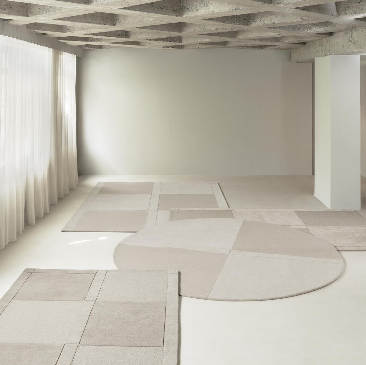 Level Teppich 200x300 cm in Light Yellow präsentiert im Onlineshop von KAQTU Design AG. Teppich ist von Normann Copenhagen