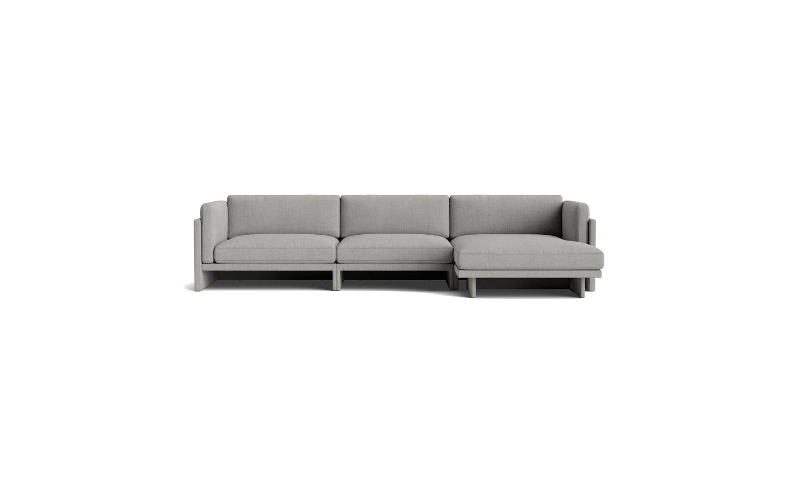 Softy modulares Sofa 4-sitzer mitt Chaise Longue in  präsentiert im Onlineshop von KAQTU Design AG. L-Sofa rechts ist von Normann Copenhagen