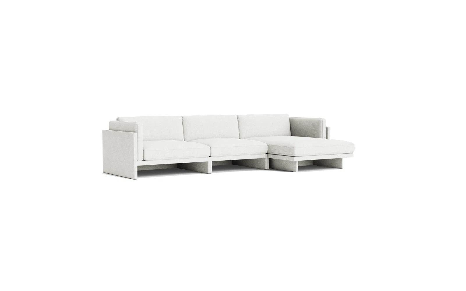 Softy modulares Sofa 4-sitzer mitt Chaise Longue in  präsentiert im Onlineshop von KAQTU Design AG. L-Sofa rechts ist von Normann Copenhagen