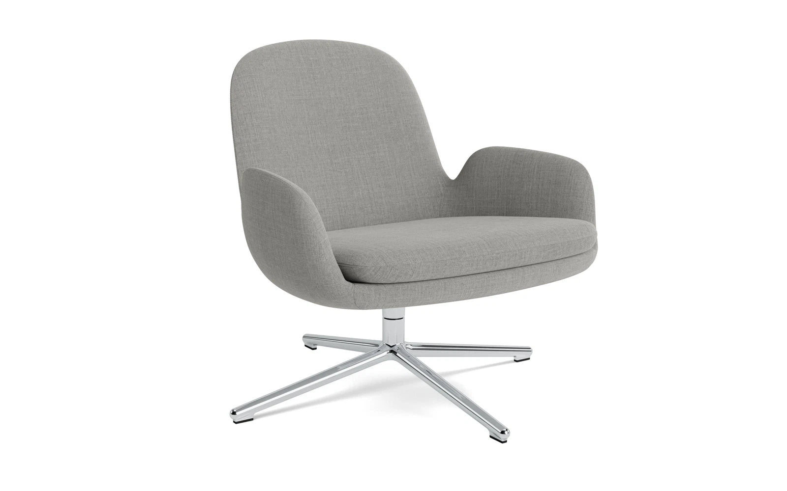 Era lounge armchair low with bogie aluminum remix