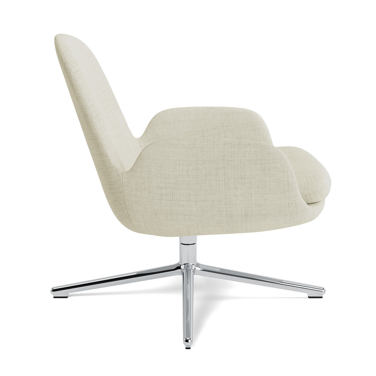 Era Lounge-Sessel niedrig mit Drehgestell  in Ultra Leder präsentiert im Onlineshop von KAQTU Design AG. Sessel ist von Normann Copenhagen