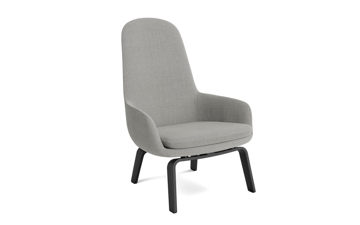 Era Lounge-Sessel hoch Schwarze Eiche Remix in Remix 133 präsentiert im Onlineshop von KAQTU Design AG. Sessel ist von Normann Copenhagen