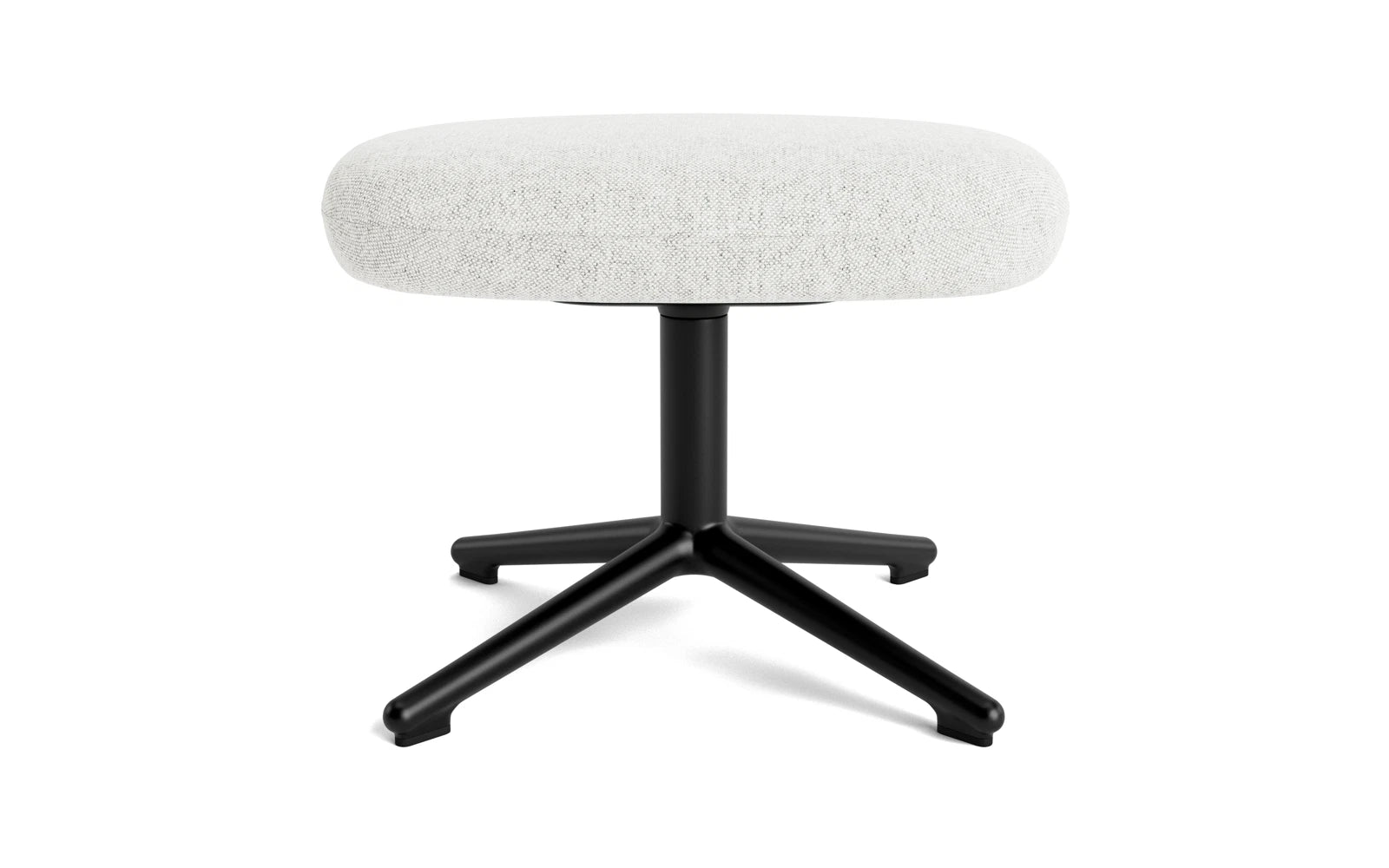 Era Fusshocker Swivel schwarzer  Alu Hallingdal in Hallingdal 110 präsentiert im Onlineshop von KAQTU Design AG. Ottoman ist von Normann Copenhagen