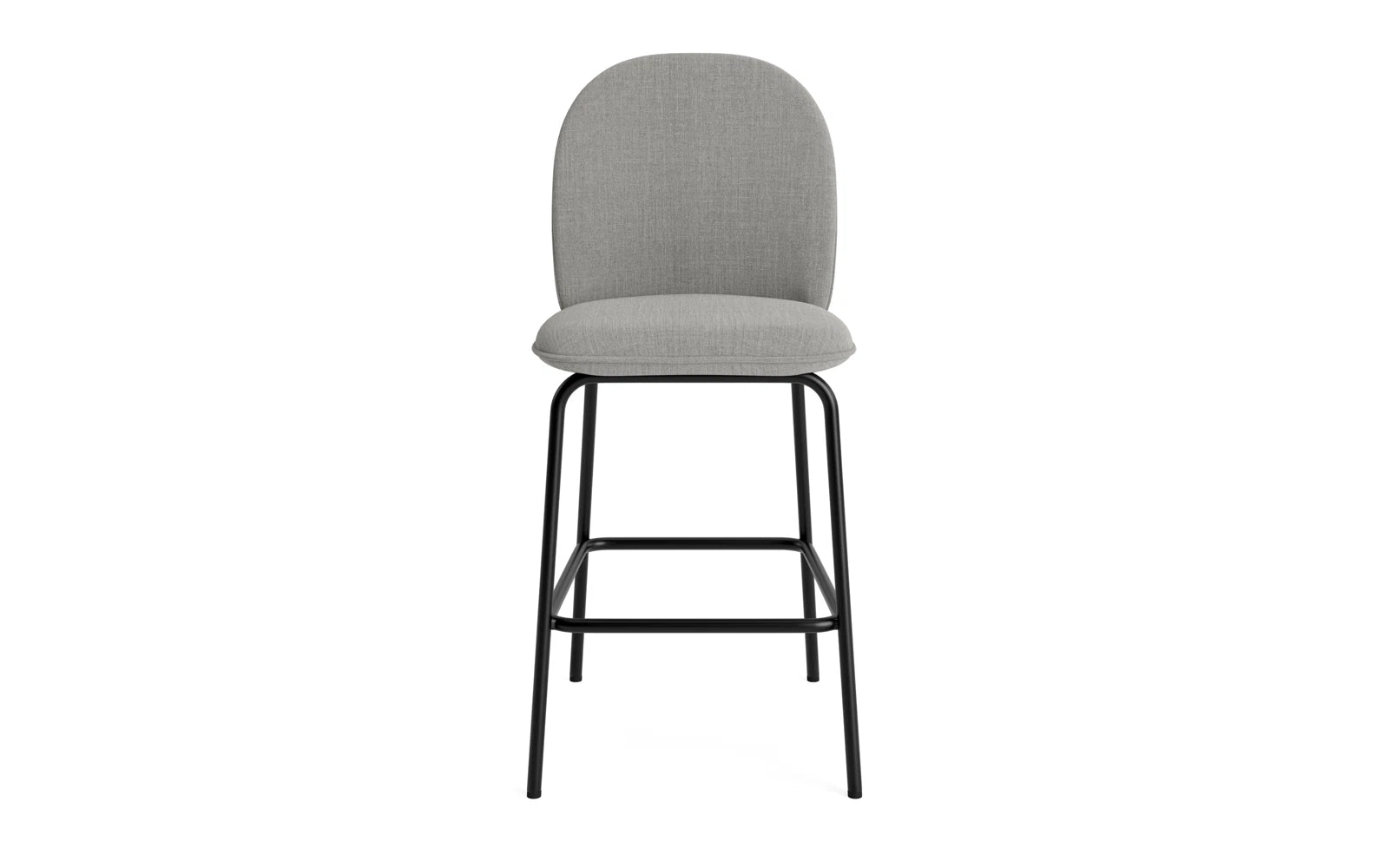 Ace Barstuhl 65 cm gepolstert, Schwarz Stahl, Remix in Remix 133 präsentiert im Onlineshop von KAQTU Design AG. Barstuhl ist von Normann Copenhagen