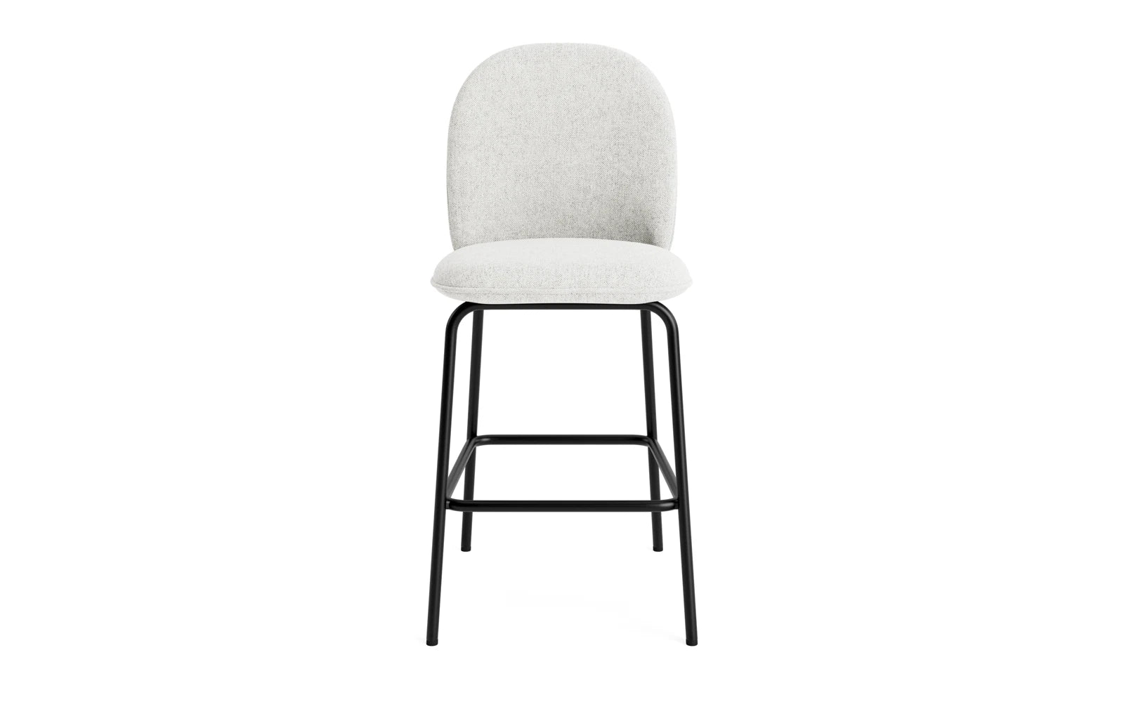Ace Barstuhl 65 cm gepolstert, Schwarz Stahl, Hallingdal in Hallingdal 110 präsentiert im Onlineshop von KAQTU Design AG. Barstuhl ist von Normann Copenhagen
