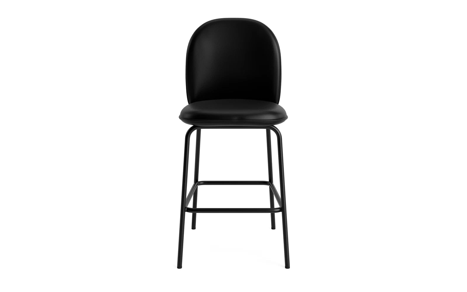 Ace Barstuhl 65 cm gepolstert, Schwarz Stahl, Ultra in Ultra 41599 präsentiert im Onlineshop von KAQTU Design AG. Barstuhl ist von Normann Copenhagen