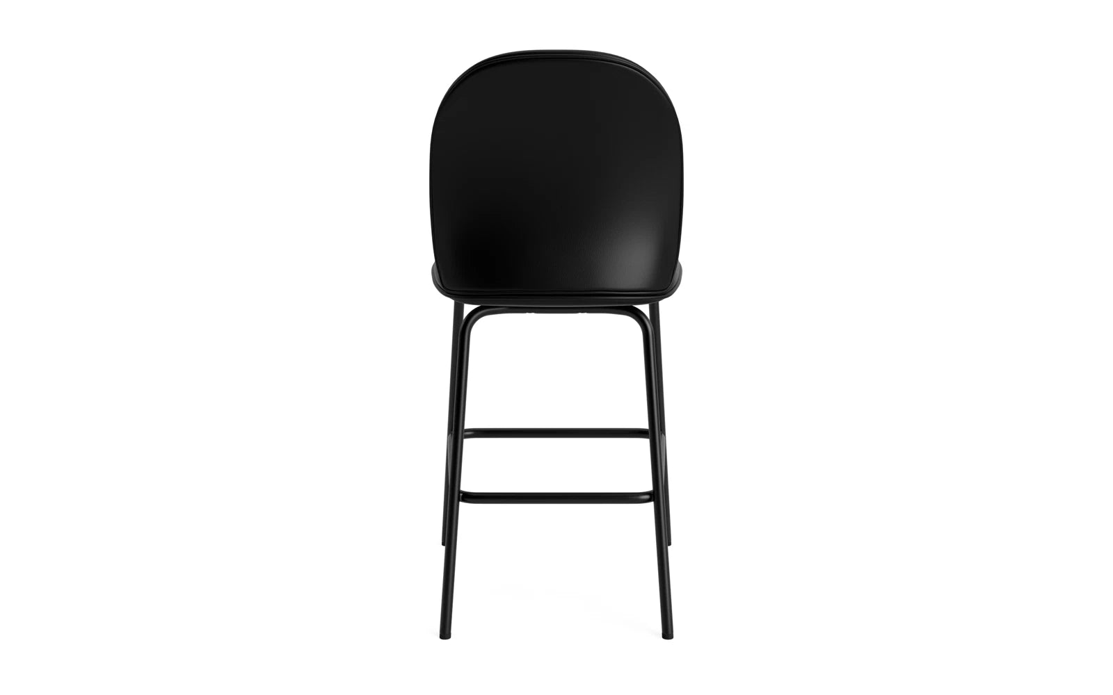 Ace Barstuhl 65 cm gepolstert, Schwarz Stahl, Ultra in Ultra 41599 präsentiert im Onlineshop von KAQTU Design AG. Barstuhl ist von Normann Copenhagen