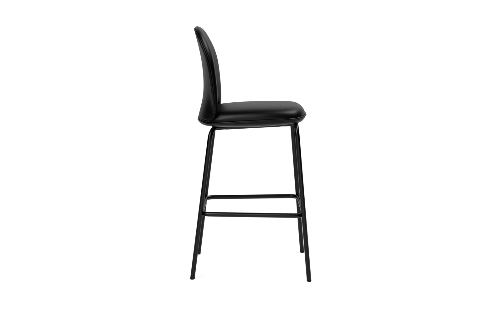 Ace Barstuhl 75 cm gepolstert, Schwarz Stahl, Ultra in Ultra 41599 präsentiert im Onlineshop von KAQTU Design AG. Barstuhl ist von Normann Copenhagen