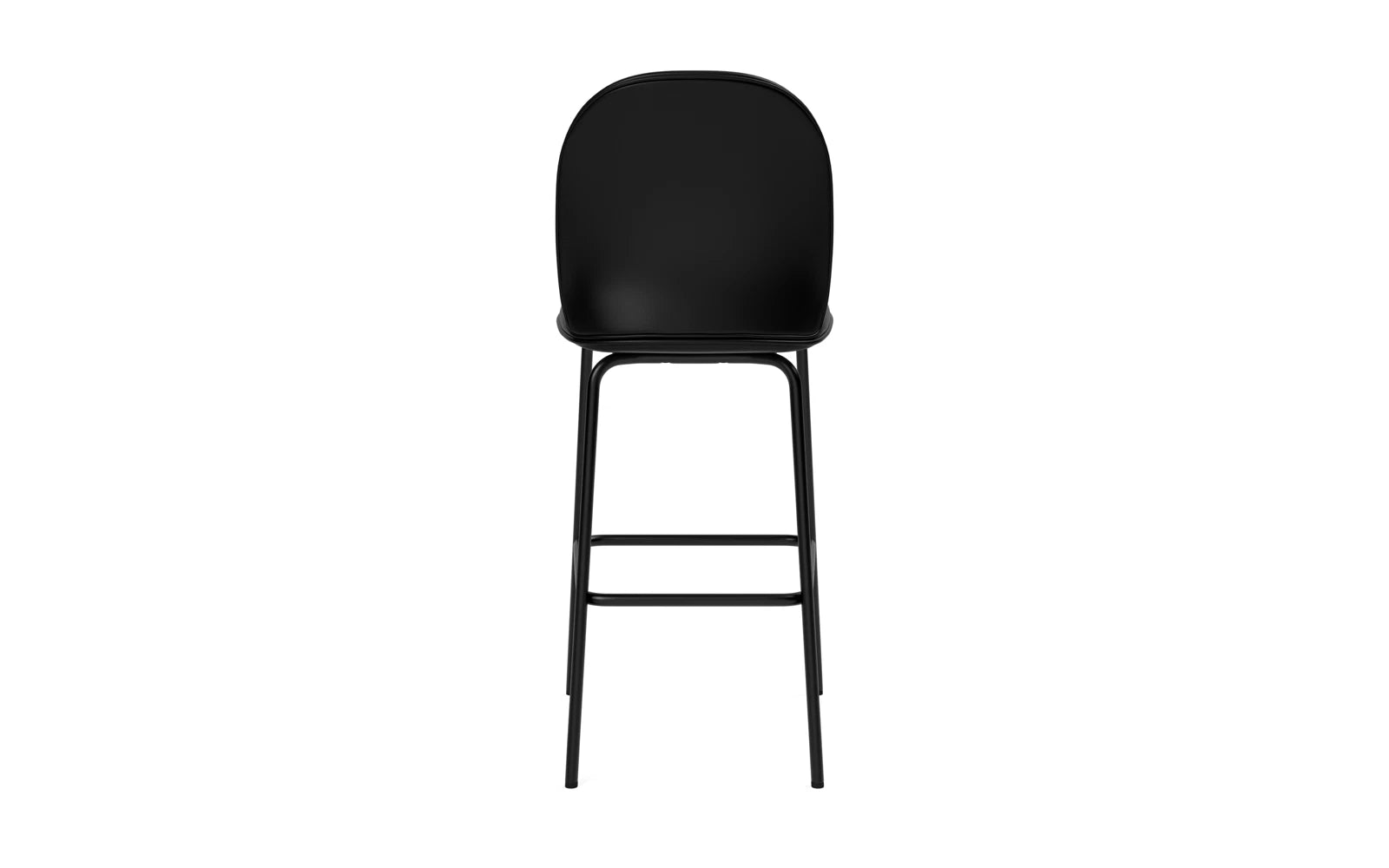 Ace Barstuhl 75 cm gepolstert, Schwarz Stahl, Ultra in Ultra 41599 präsentiert im Onlineshop von KAQTU Design AG. Barstuhl ist von Normann Copenhagen