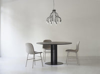 Form chair upholstered steel