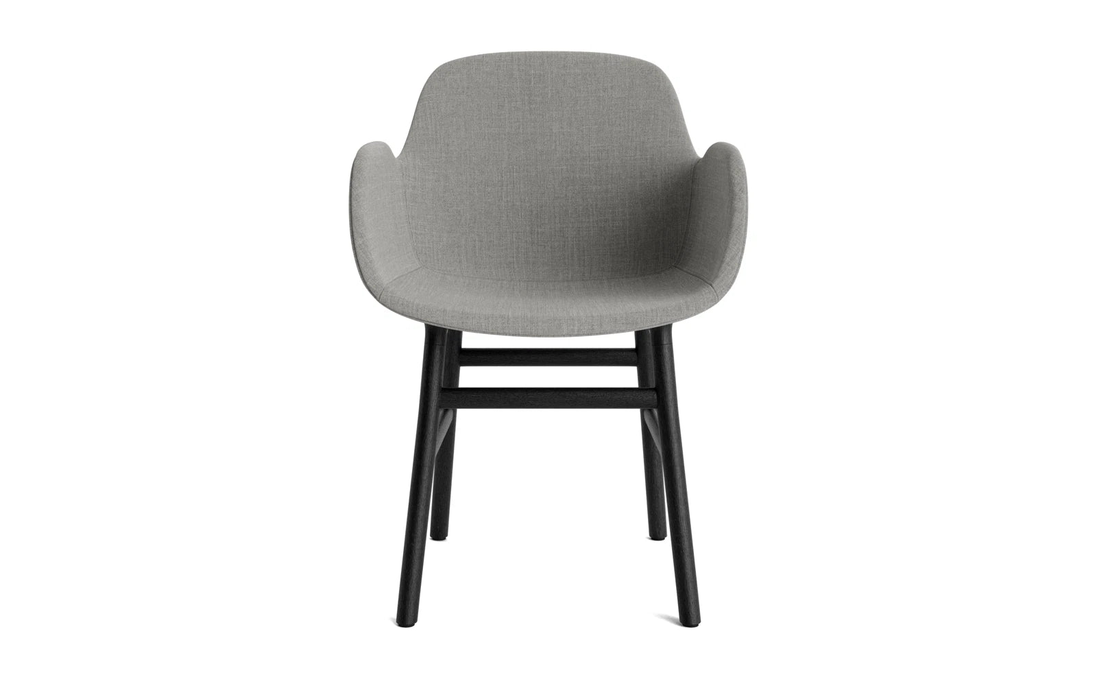 Form Lehnstuhl gepolstert schwarze Eiche Remix in Remix 133 präsentiert im Onlineshop von KAQTU Design AG. Stuhl mit Armlehne ist von Normann Copenhagen