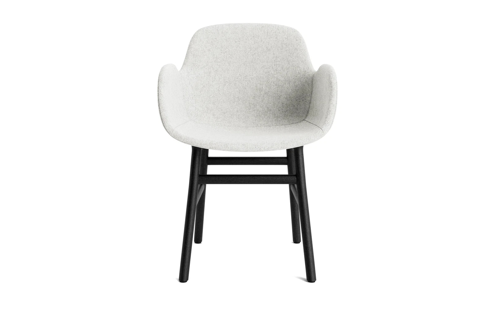 Form Lehnstuhl gepolstert Schwarze Eiche Hallingdal in Hallingdal 110 präsentiert im Onlineshop von KAQTU Design AG. Stuhl mit Armlehne ist von Normann Copenhagen
