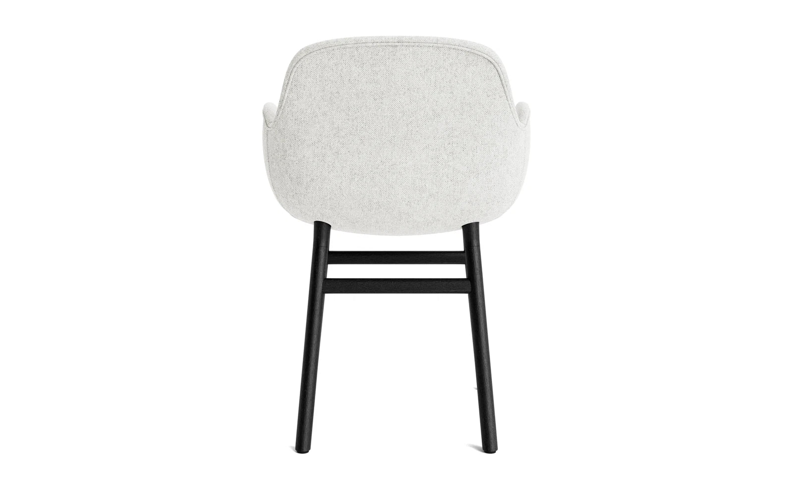 Form Lehnstuhl gepolstert Schwarze Eiche Hallingdal in Hallingdal 110 präsentiert im Onlineshop von KAQTU Design AG. Stuhl mit Armlehne ist von Normann Copenhagen