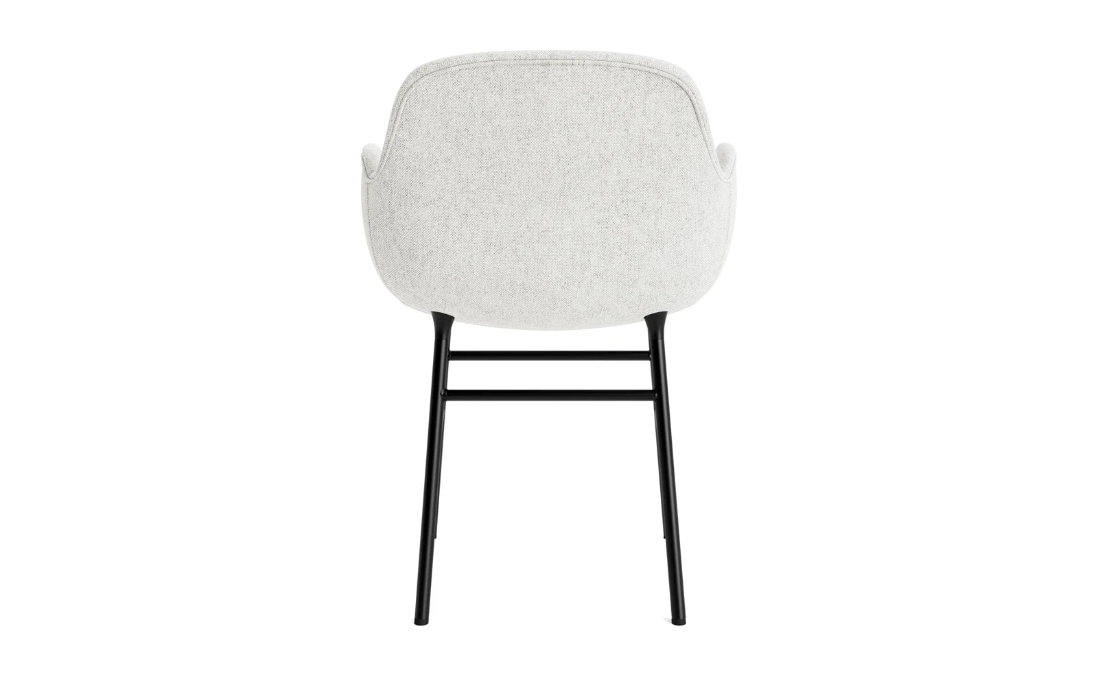 Form Lehnstuhl gepolstert Schwarz Stahl Hallingdal in Hallingdal 110 präsentiert im Onlineshop von KAQTU Design AG. Stuhl mit Armlehne ist von Normann Copenhagen