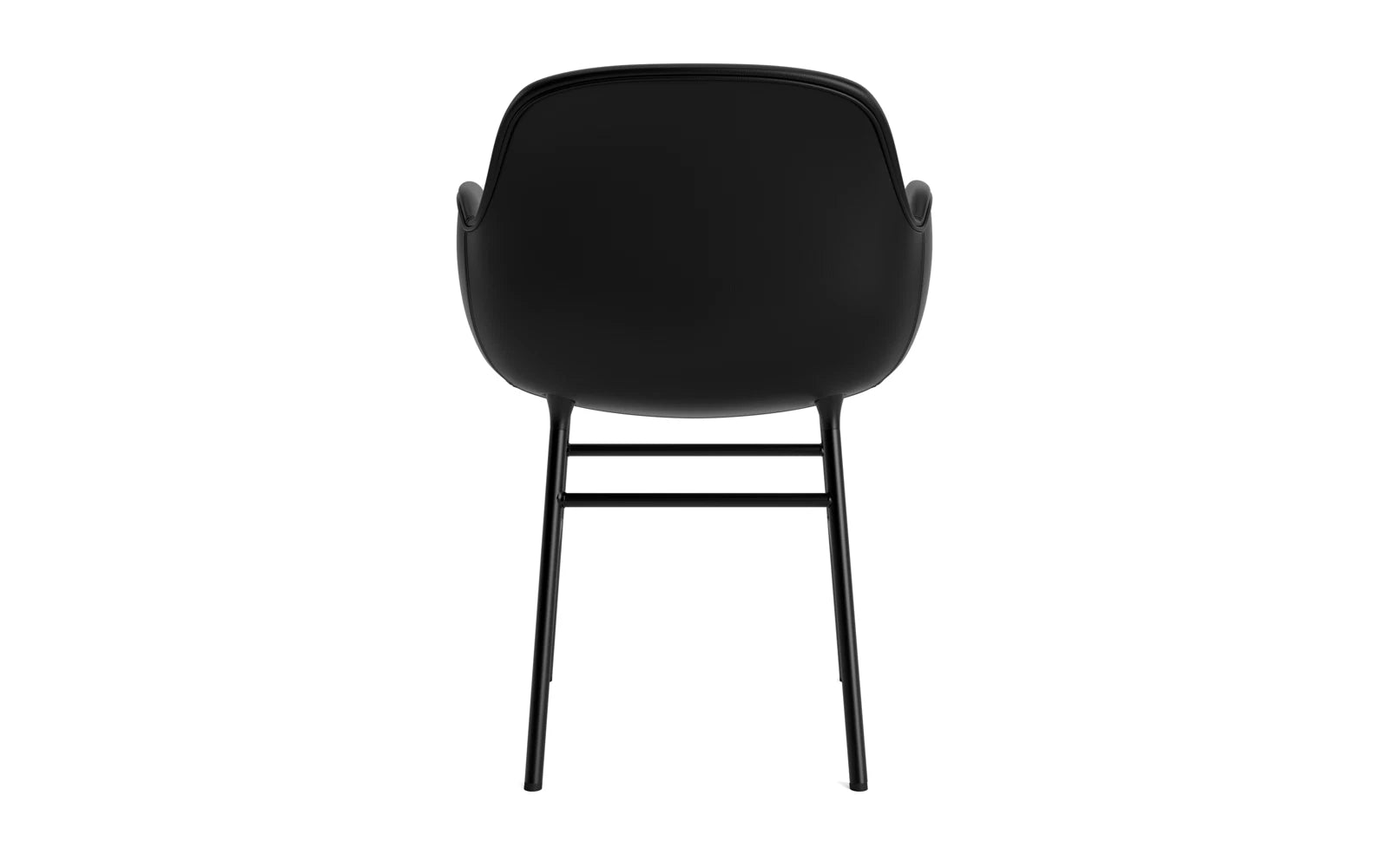 Eleganter Form Armlehnstuhl: Zeitgenössisches Design, hochwertige Materialien, minimalistisch und einladend.