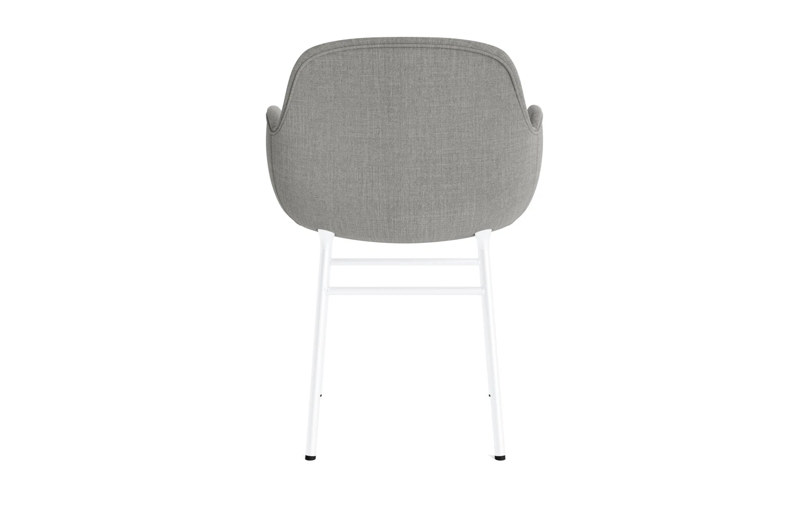 Form Lehnstuhl gepolstert Weiss Stahl Remix in Remix 133 präsentiert im Onlineshop von KAQTU Design AG. Stuhl mit Armlehne ist von Normann Copenhagen