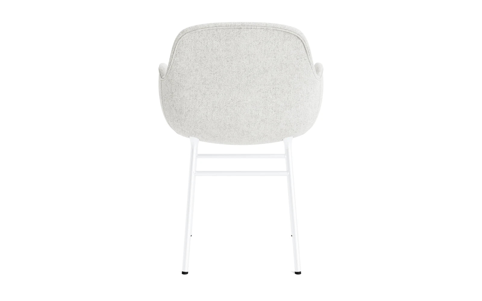 Form Lehnstuhl gepolstert Weiss Stahl Hallingdal in Hallingdal 110 präsentiert im Onlineshop von KAQTU Design AG. Stuhl mit Armlehne ist von Normann Copenhagen