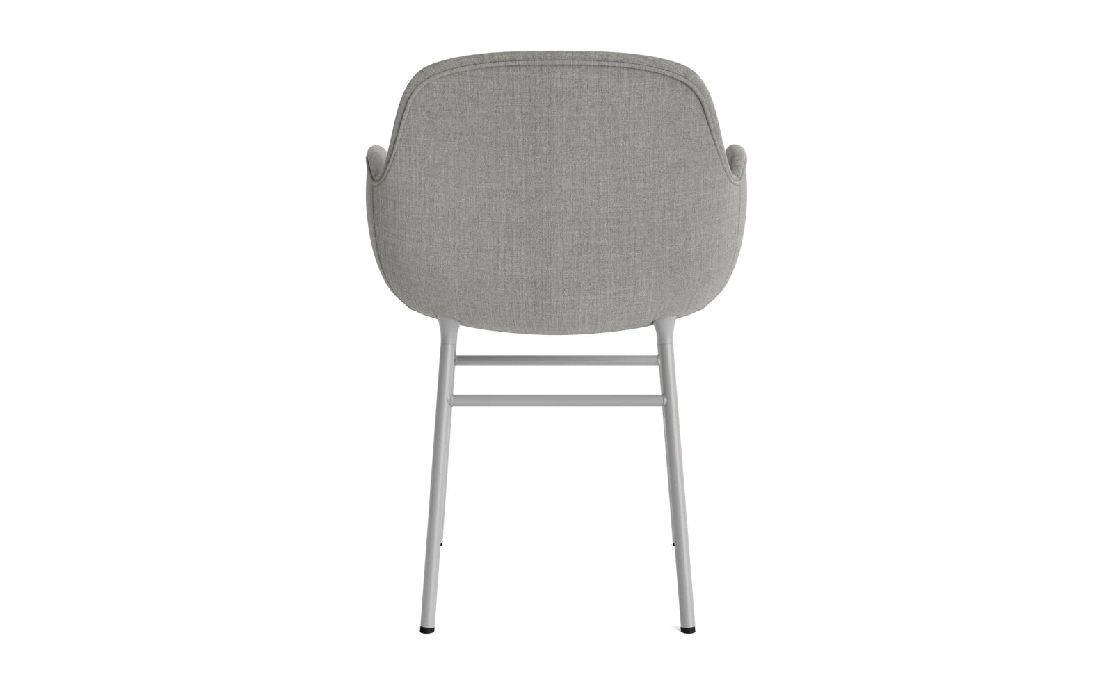 Form Lehnstuhl gepolstert Grau Stahl Remix in Remix 133 präsentiert im Onlineshop von KAQTU Design AG. Stuhl mit Armlehne ist von Normann Copenhagen