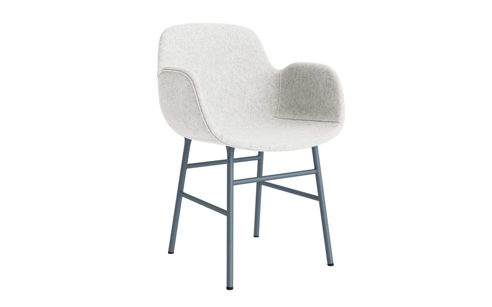 Form Lehnstuhl gepolstert Blau Stahl Hallingdal in Hallingdal 110 präsentiert im Onlineshop von KAQTU Design AG. Stuhl mit Armlehne ist von Normann Copenhagen