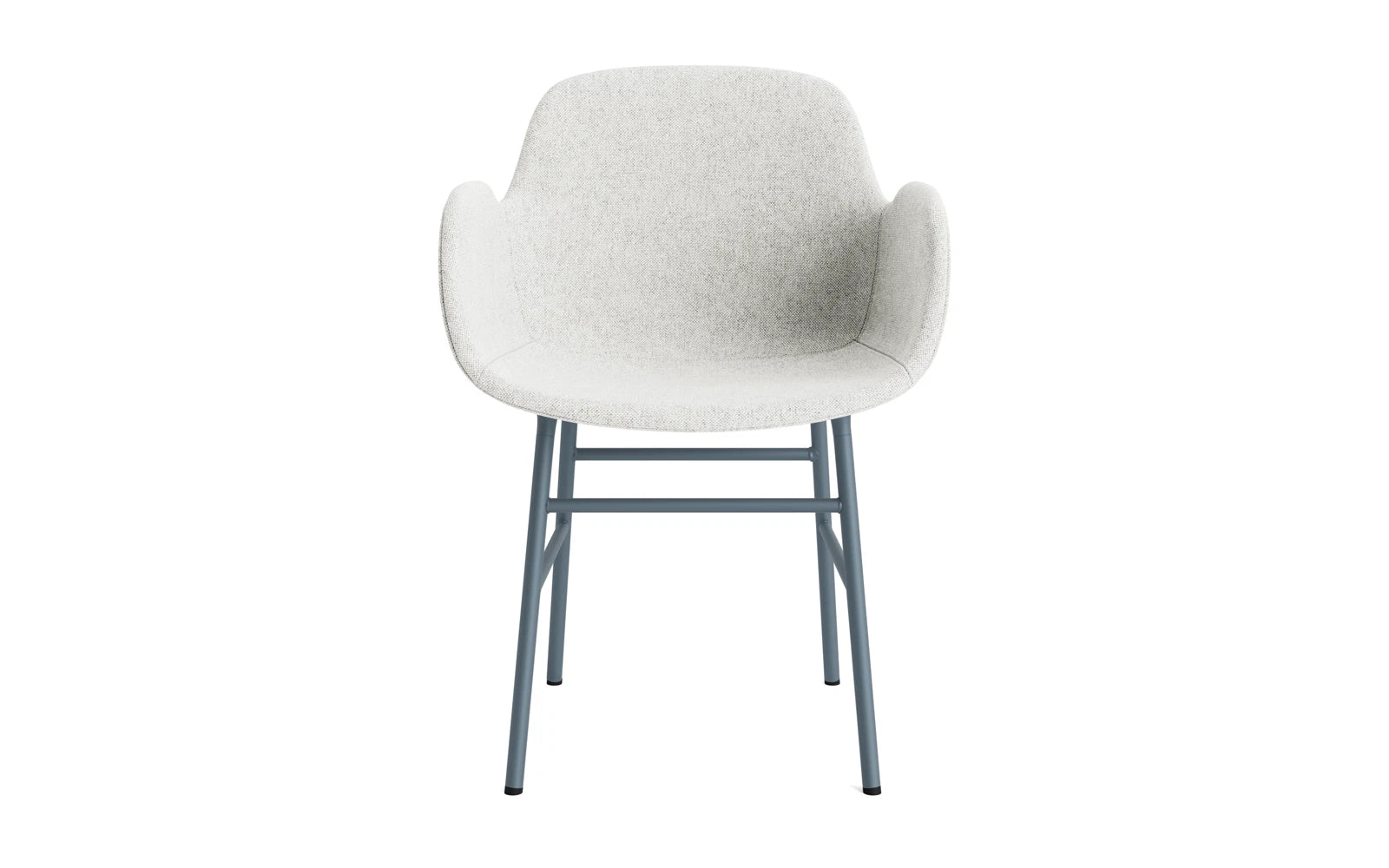 Form Lehnstuhl gepolstert Blau Stahl Hallingdal in Hallingdal 110 präsentiert im Onlineshop von KAQTU Design AG. Stuhl mit Armlehne ist von Normann Copenhagen