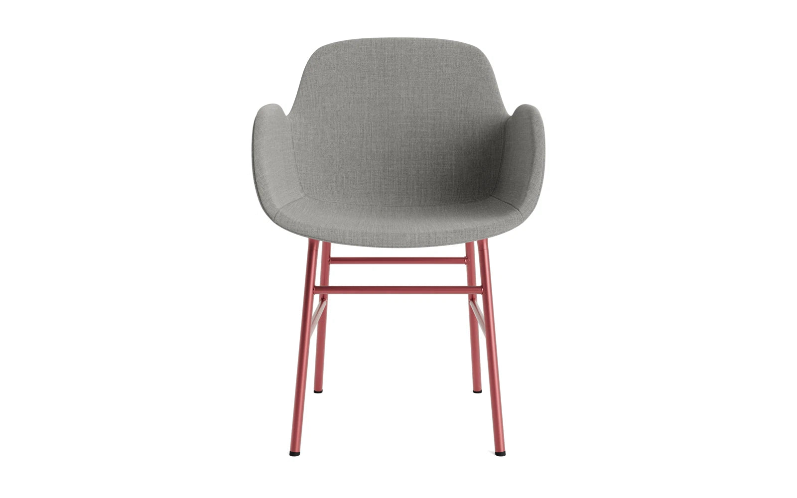 Form Lehnstuhl gepolstert Rot Stahl Remix in Remix 133 präsentiert im Onlineshop von KAQTU Design AG. Stuhl mit Armlehne ist von Normann Copenhagen