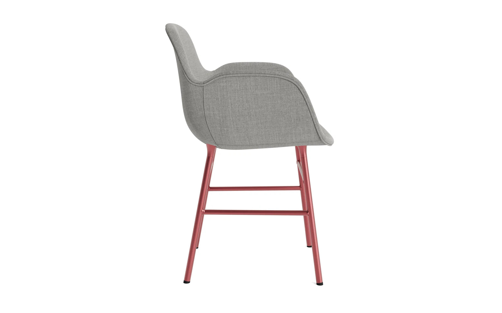 Form Lehnstuhl gepolstert Rot Stahl Remix in Remix 133 präsentiert im Onlineshop von KAQTU Design AG. Stuhl mit Armlehne ist von Normann Copenhagen