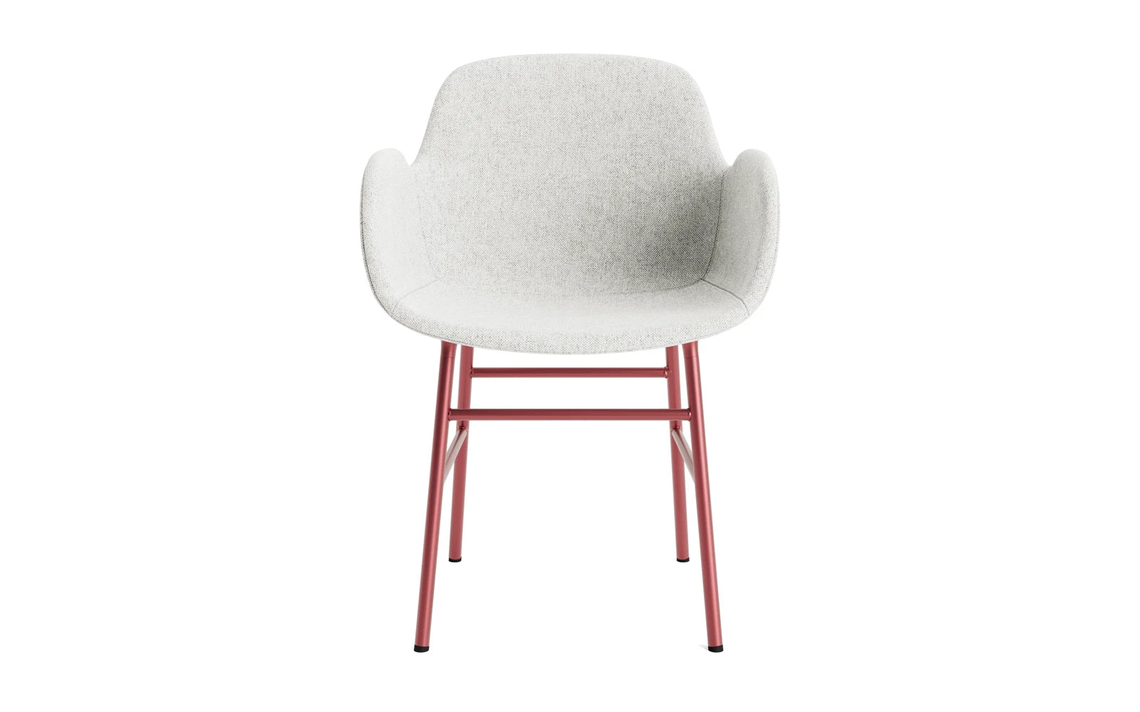 Form Lehnstuhl gepolstert Rot Stahl Hallingdal in Hallingdal 110 präsentiert im Onlineshop von KAQTU Design AG. Stuhl mit Armlehne ist von Normann Copenhagen