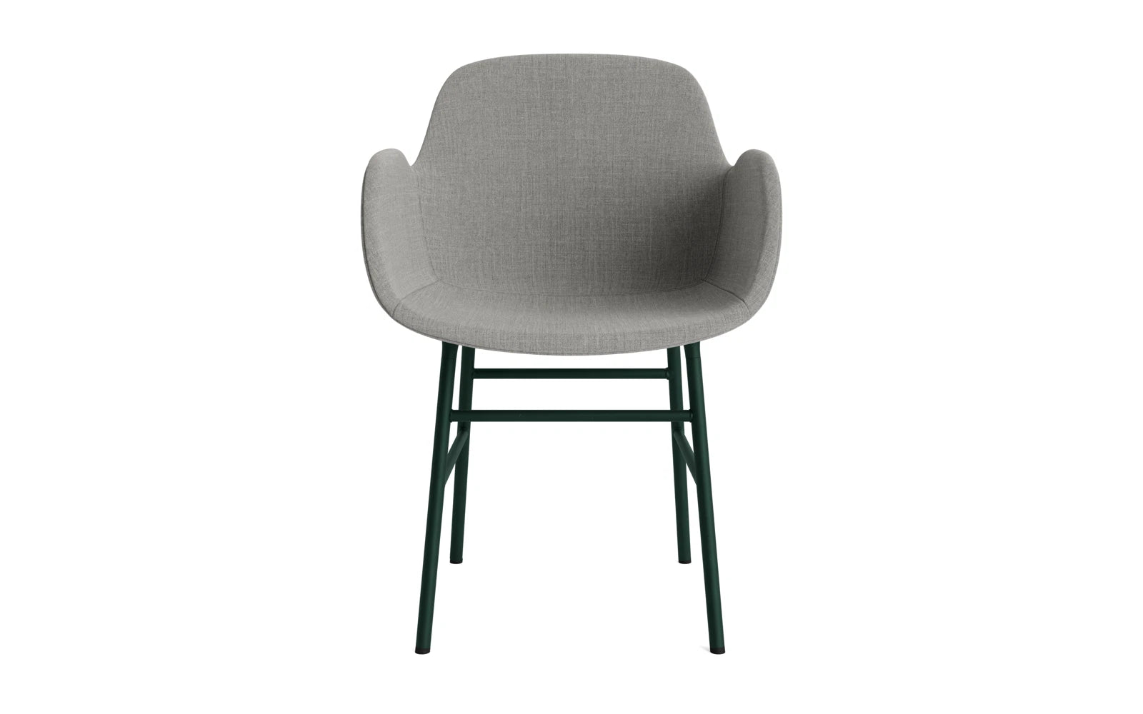 Form Lehnstuhl gepolstert Grün Stahl Remix in Remix 133 präsentiert im Onlineshop von KAQTU Design AG. Stuhl mit Armlehne ist von Normann Copenhagen