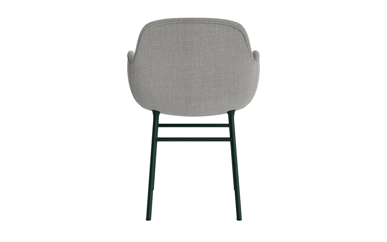 Form Lehnstuhl gepolstert Grün Stahl Remix in Remix 133 präsentiert im Onlineshop von KAQTU Design AG. Stuhl mit Armlehne ist von Normann Copenhagen