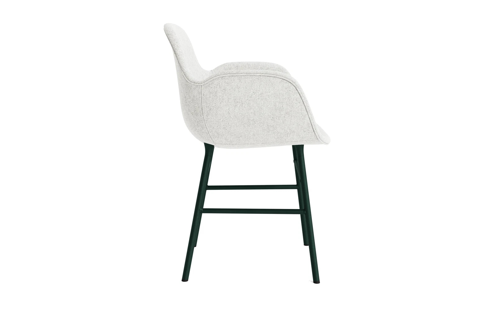 Form Lehnstuhl gepolstert Grün Stahl Hallingdal in Hallingdal 110 präsentiert im Onlineshop von KAQTU Design AG. Stuhl mit Armlehne ist von Normann Copenhagen