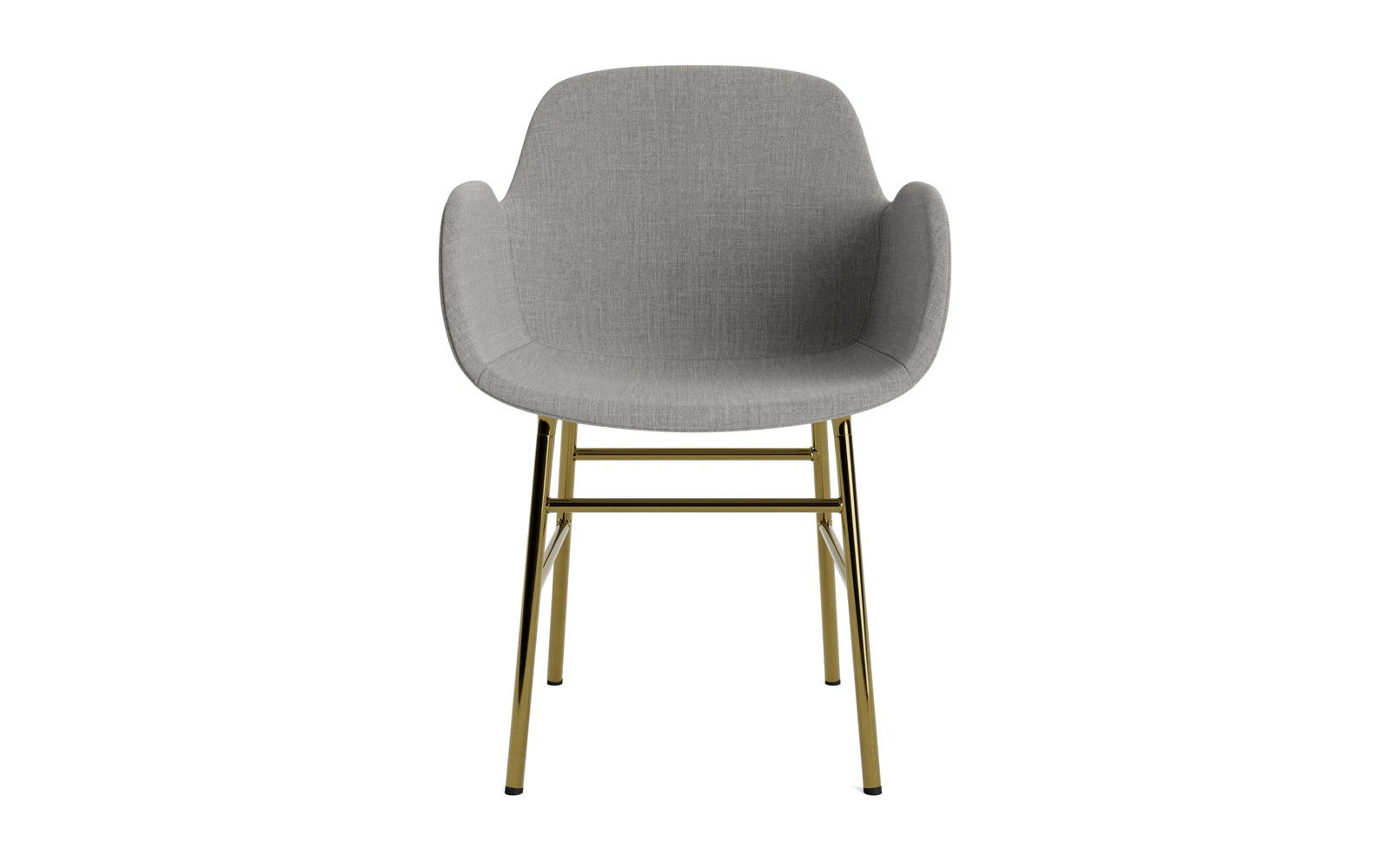 Form Lehnstuhl gepolstert Messing Remix in Remix 133 präsentiert im Onlineshop von KAQTU Design AG. Stuhl mit Armlehne ist von Normann Copenhagen