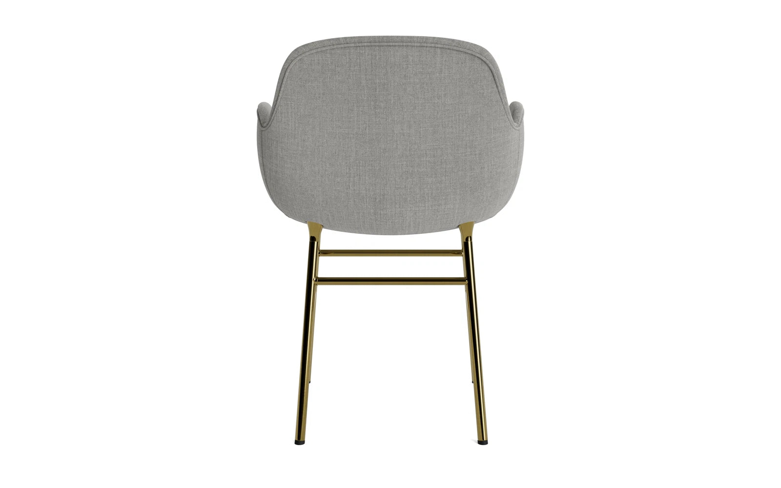 Form Lehnstuhl gepolstert Messing Remix in Remix 133 präsentiert im Onlineshop von KAQTU Design AG. Stuhl mit Armlehne ist von Normann Copenhagen