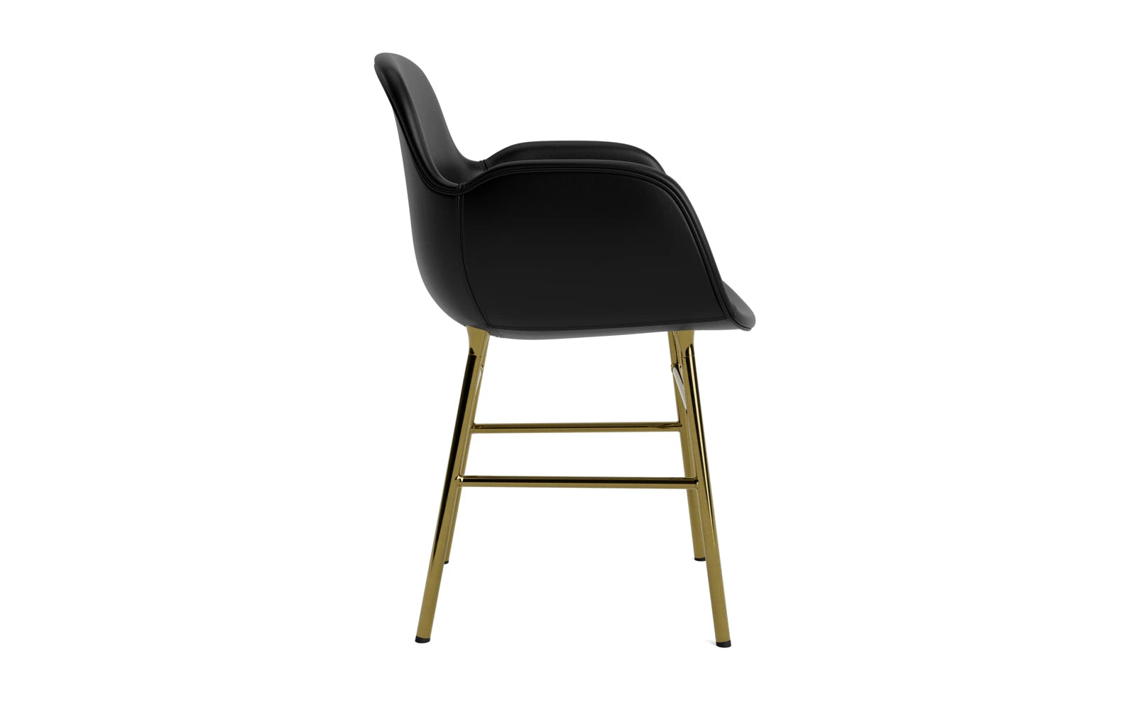Eleganter Form Armlehnstuhl: Zeitgenössisches Design, hochwertige Materialien, minimalistisch und einladend.
