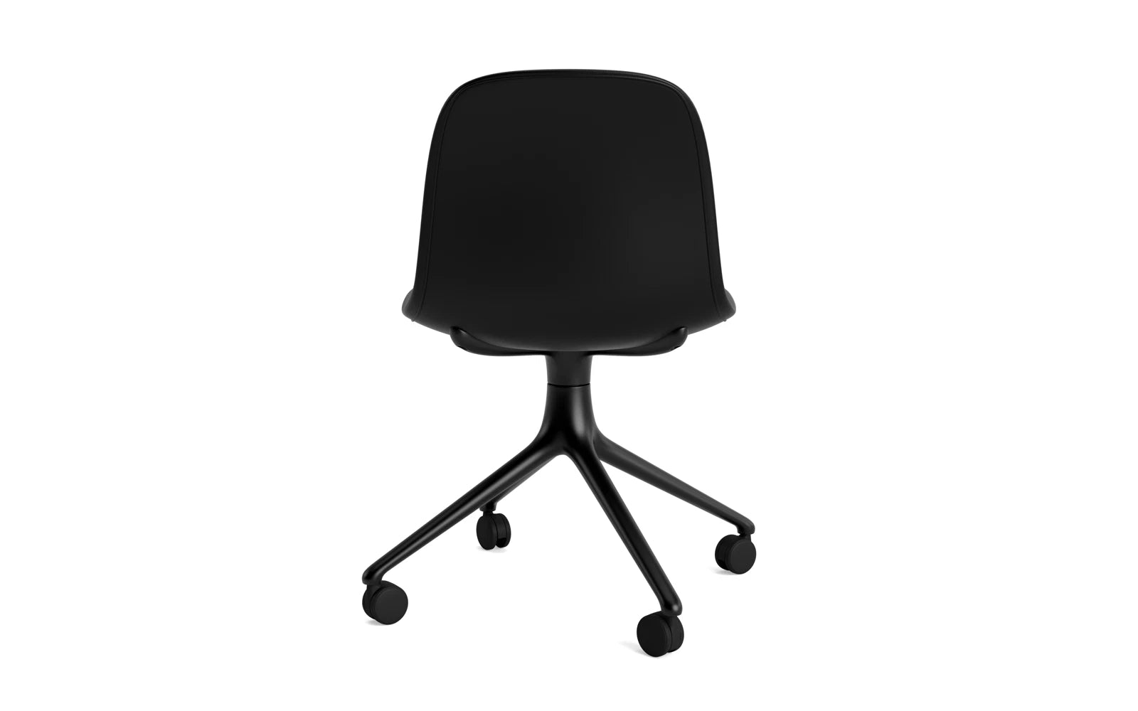 Form Drehstuhl 4W schwarzes Aluminium Vollpolster Ultra in Ultra 41599 präsentiert im Onlineshop von KAQTU Design AG. Drehstuhl ist von Normann Copenhagen