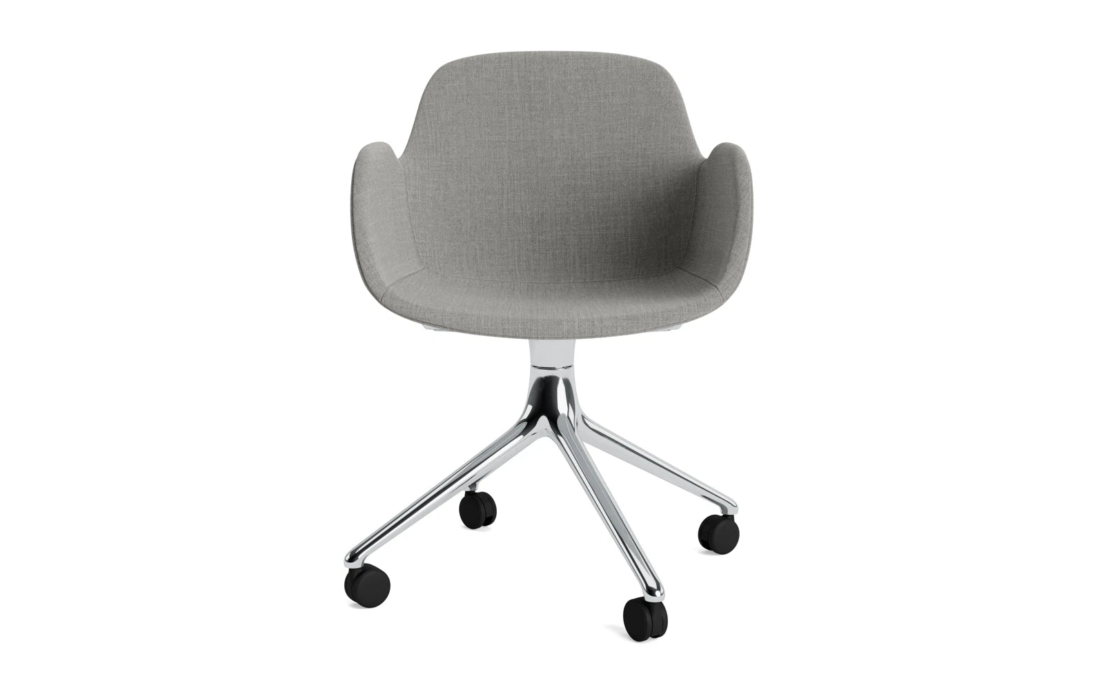 Form Drehsessel 4W Vollpolster Aluminium/Remix in Remix 133 präsentiert im Onlineshop von KAQTU Design AG. Sessel ist von Normann Copenhagen