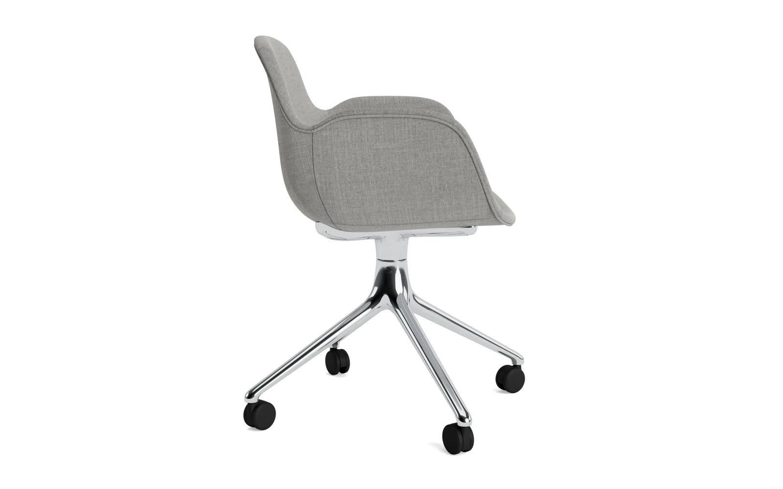 Form Drehsessel 4W Vollpolster Aluminium/Remix in Remix 133 präsentiert im Onlineshop von KAQTU Design AG. Sessel ist von Normann Copenhagen