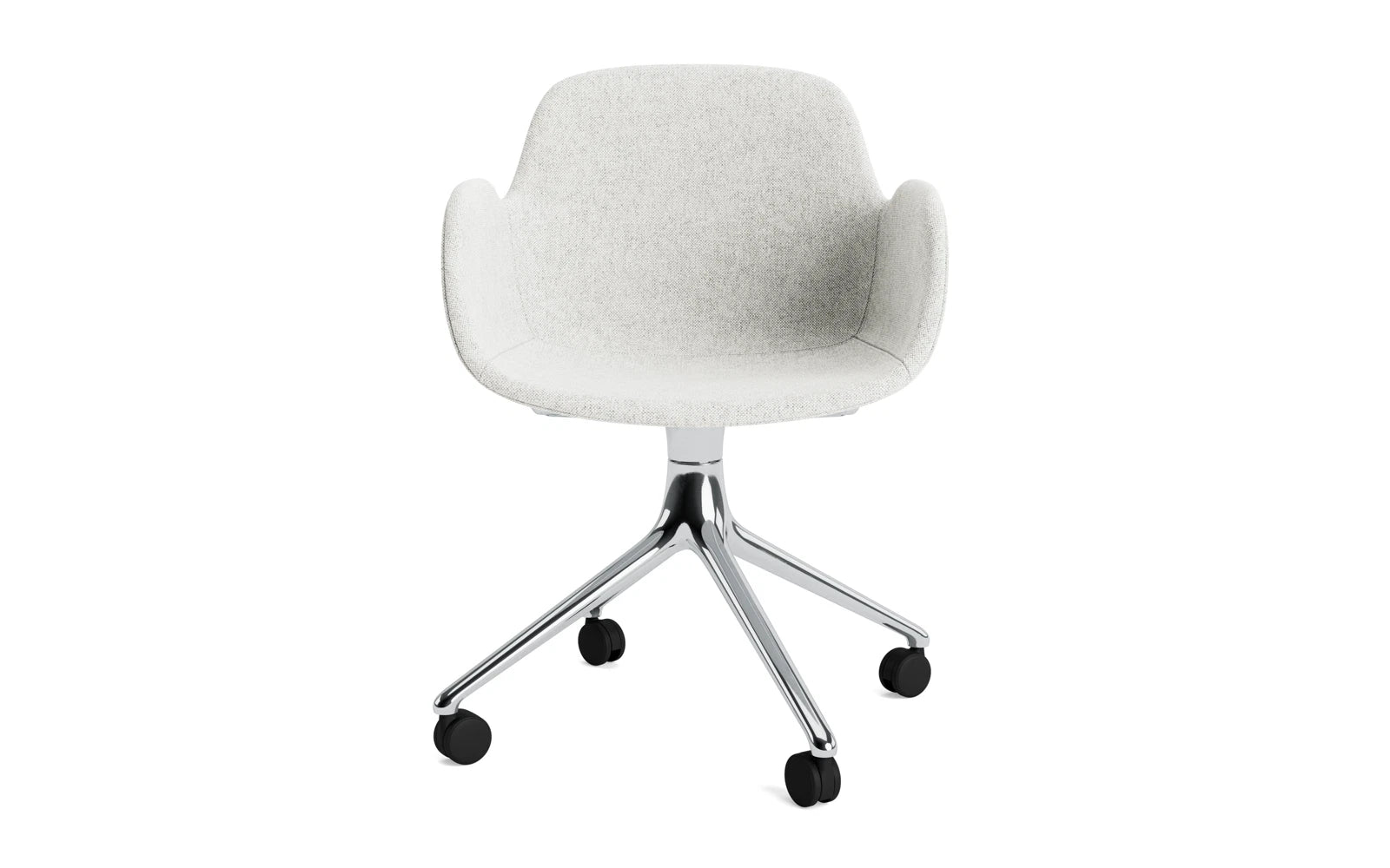 Form Drehsessel 4W Vollpolster Aluminium/Hallingdal in Hallingdal 110 präsentiert im Onlineshop von KAQTU Design AG. Sessel ist von Normann Copenhagen