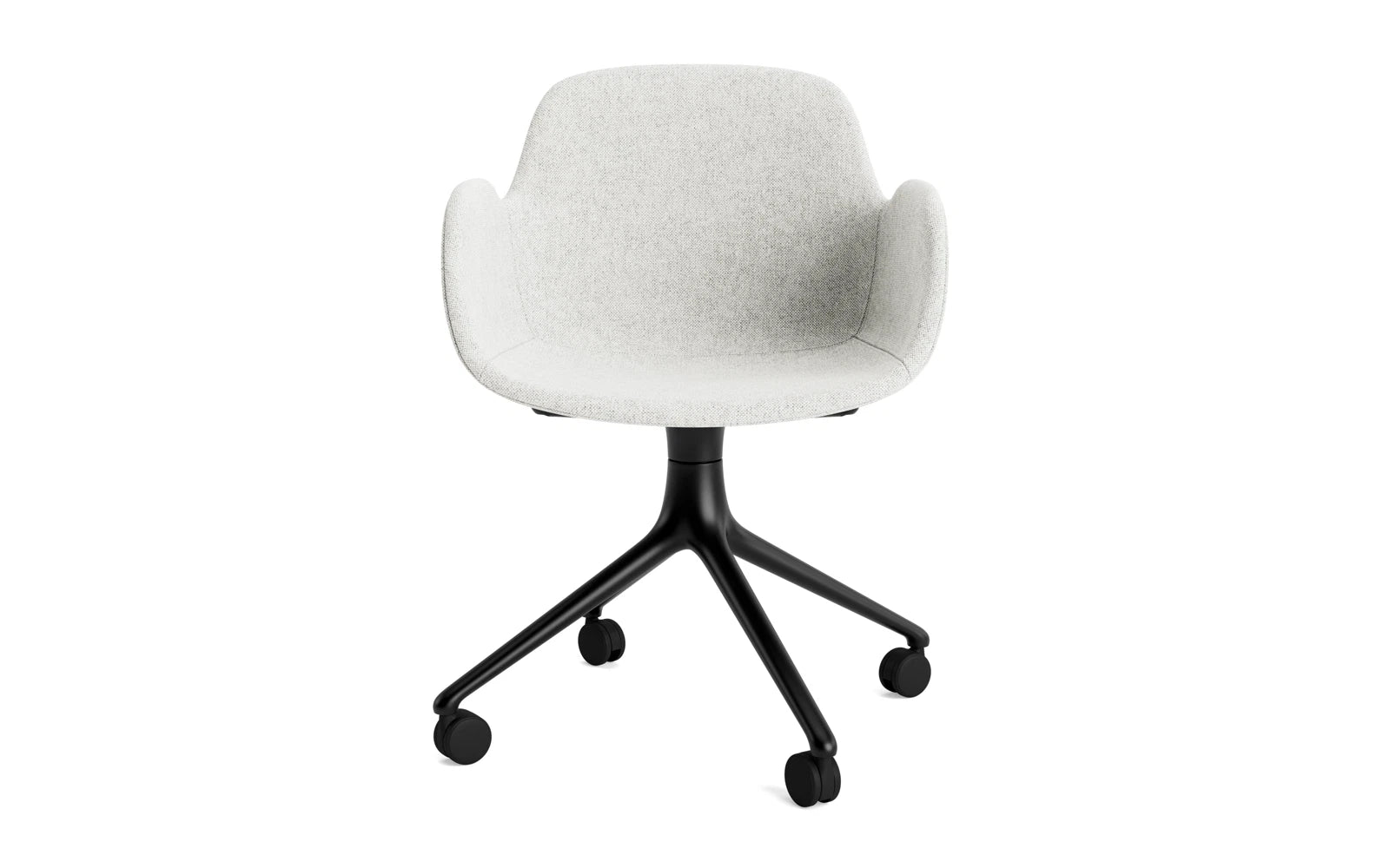 Form Drehsessel 4W Vollpolster schwarzes Aluminium/Hallingdal in Hallingdal 110 präsentiert im Onlineshop von KAQTU Design AG. Sessel ist von Normann Copenhagen