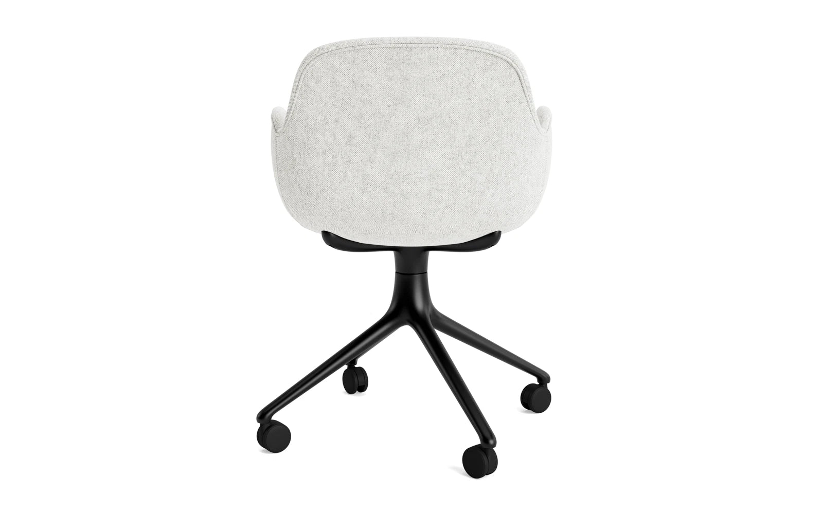 Form Drehsessel 4W Vollpolster schwarzes Aluminium/Hallingdal in Hallingdal 110 präsentiert im Onlineshop von KAQTU Design AG. Sessel ist von Normann Copenhagen