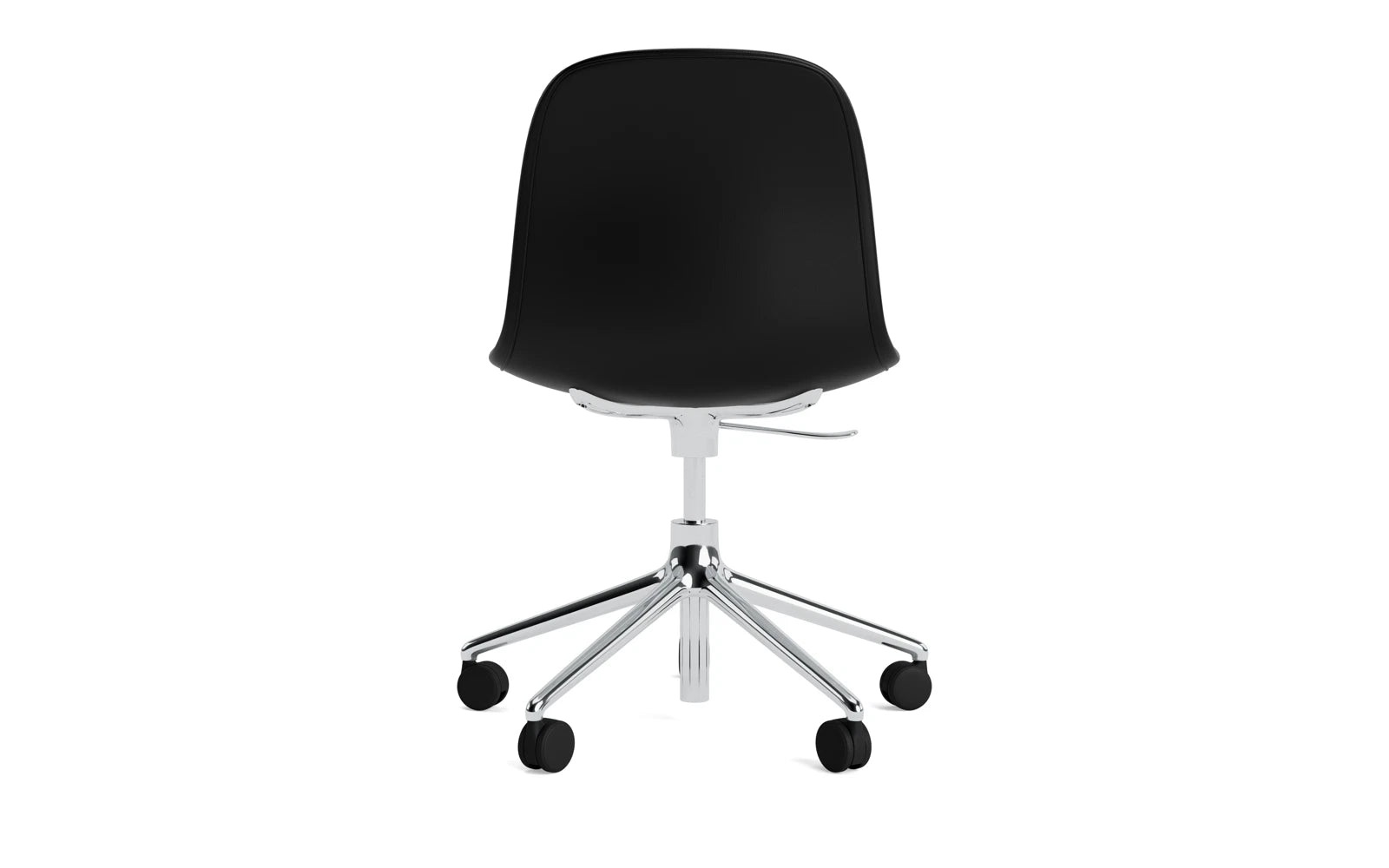 Form Drehsessel mit 5 Rollen Vollpolster Aluminium Ultra in Ultra 41599 präsentiert im Onlineshop von KAQTU Design AG. Sessel ist von Normann Copenhagen
