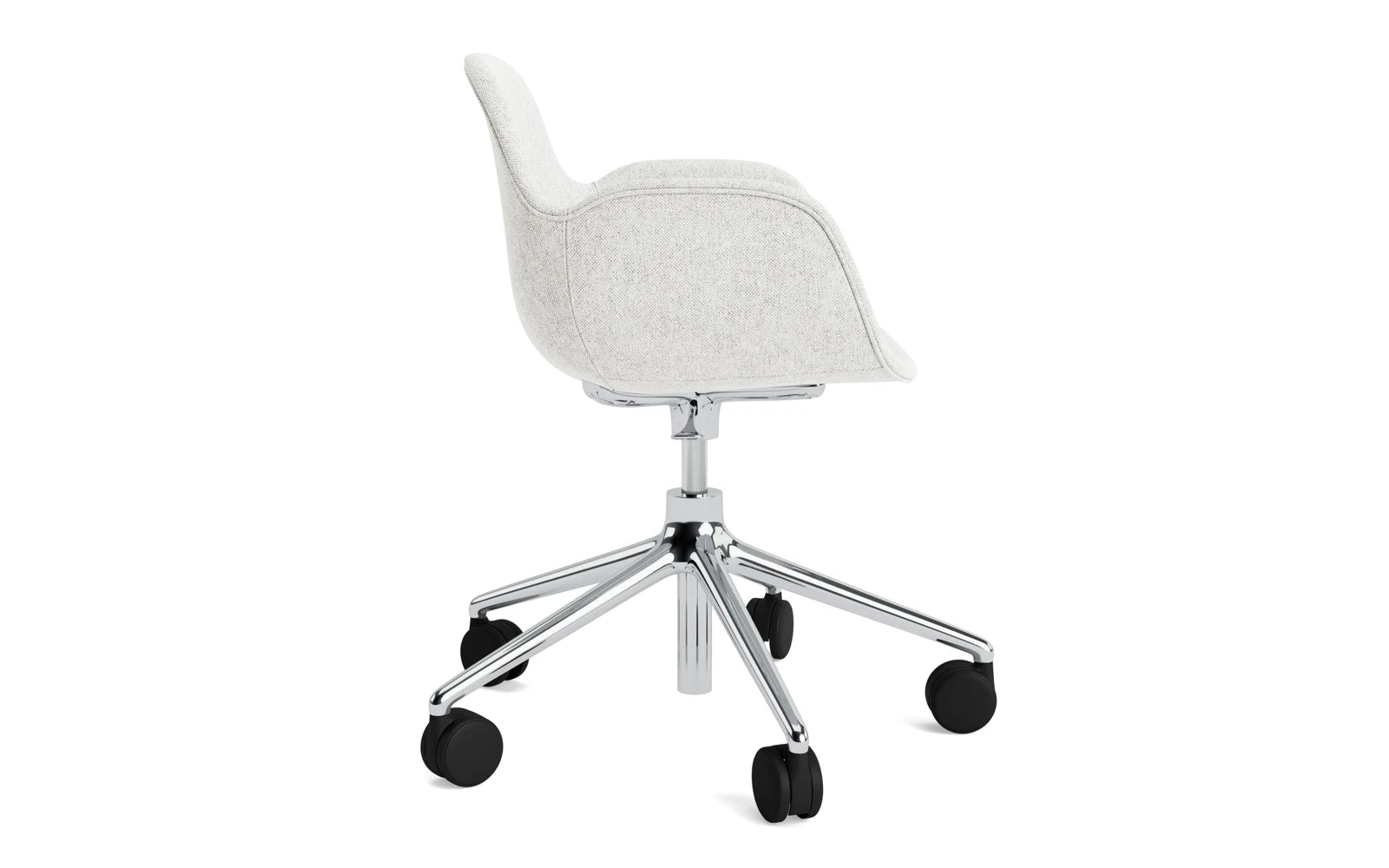 Form Drehsessel mit Rollen Vollpolster aluminium Hallingdal in Hallingdal 110 präsentiert im Onlineshop von KAQTU Design AG. Sessel ist von Normann Copenhagen