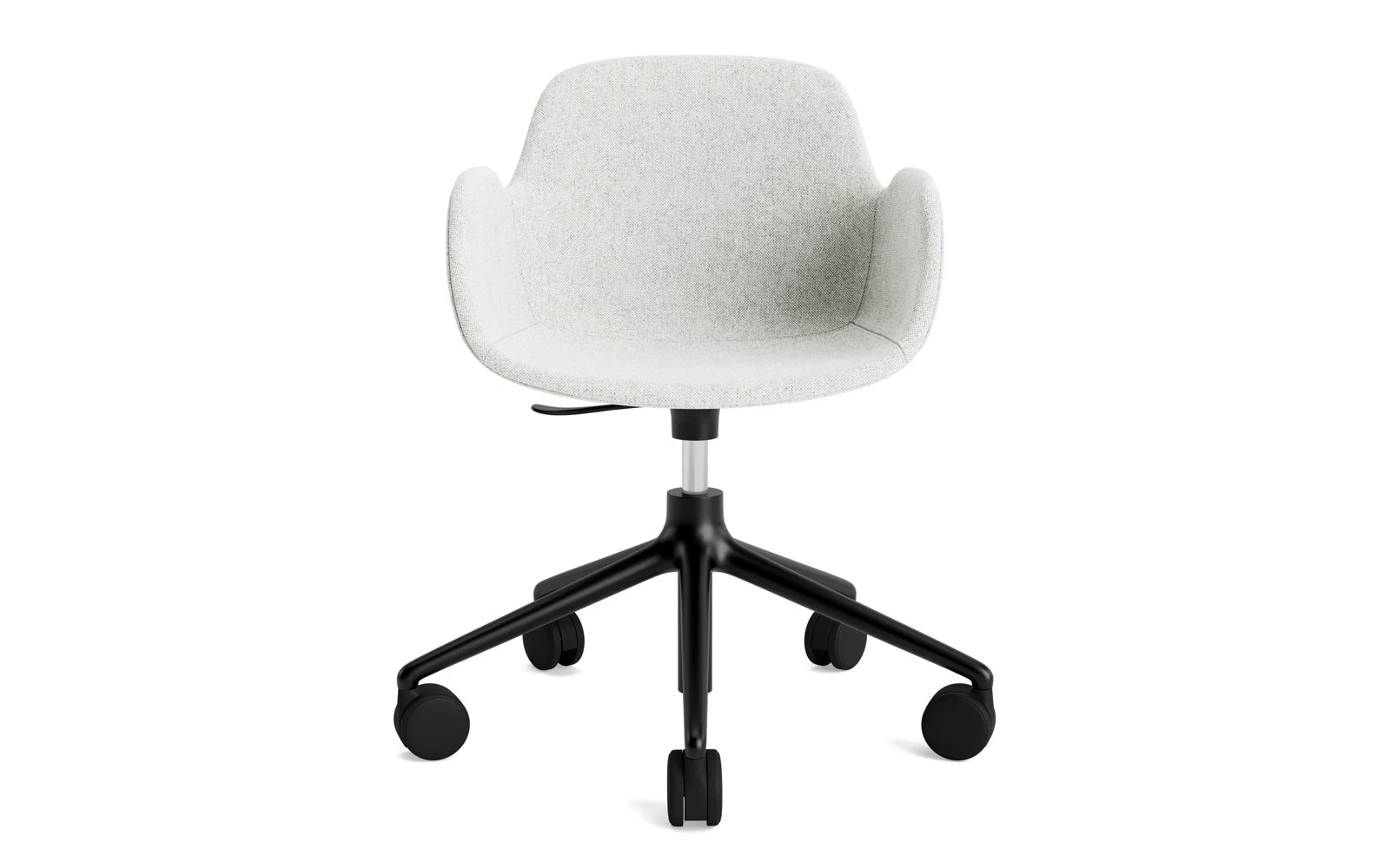 Form Drehsessel mit Rollen Vollpolster Schwartz aluminium Hallingdal in Hallingdal 110 präsentiert im Onlineshop von KAQTU Design AG. Sessel ist von Normann Copenhagen