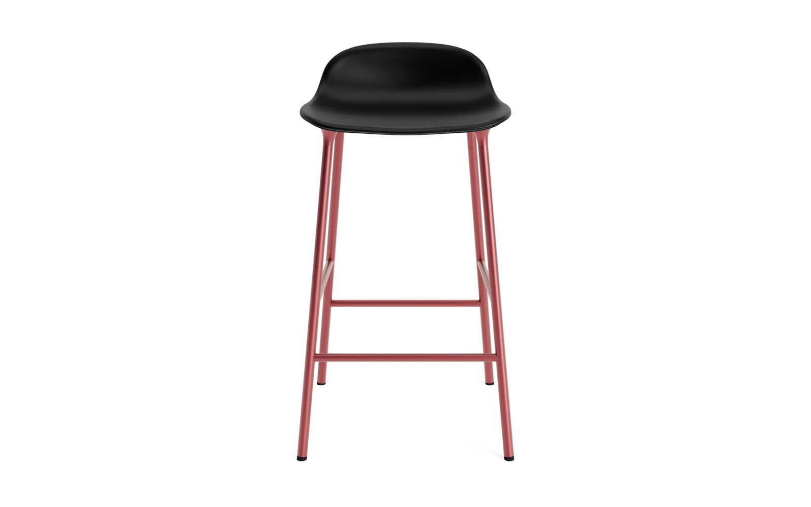 Form Barstuhl 65 cm gepolstert rot Stahl Ultra in Ultra 41599 präsentiert im Onlineshop von KAQTU Design AG. Barstuhl ist von Normann Copenhagen