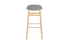 Form bar chair 75 cm upholstered, oak