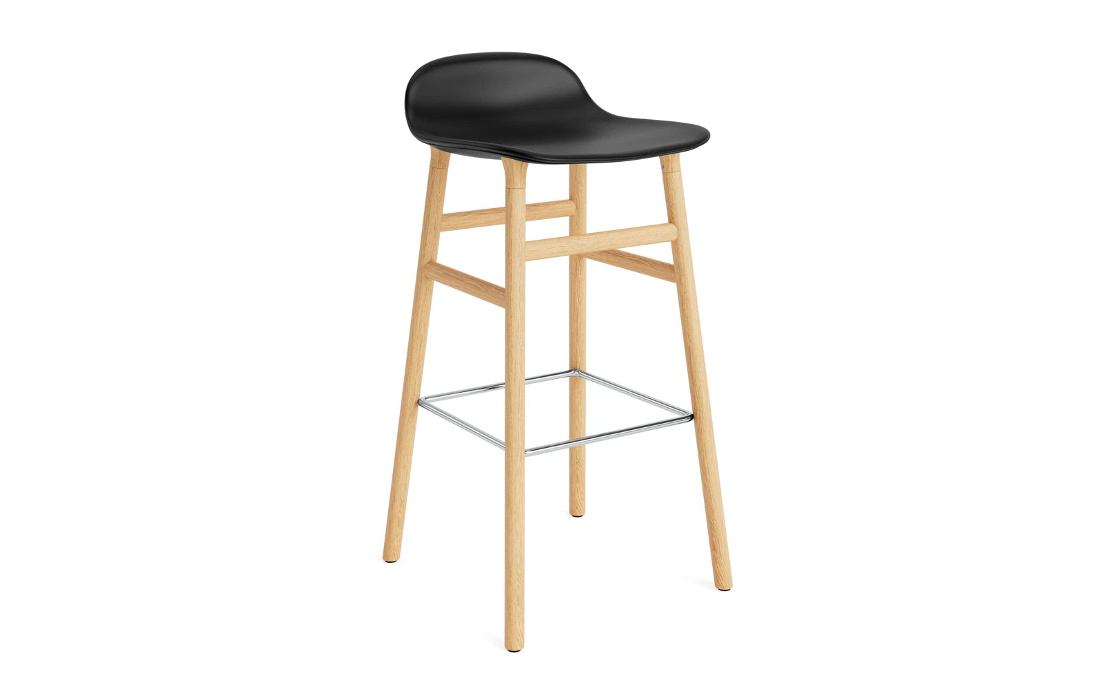 Stilvoller 75 cm Barhocker von Normann Copenhagen, bequem gepolstert.