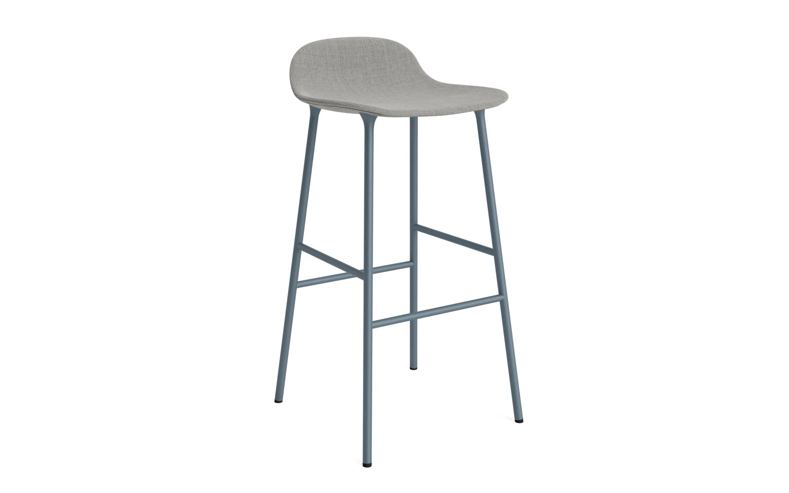 Form Barstuhl 75 cm gepolstert Stahl blau Remix in Remix 133 präsentiert im Onlineshop von KAQTU Design AG. Barstuhl ist von Normann Copenhagen