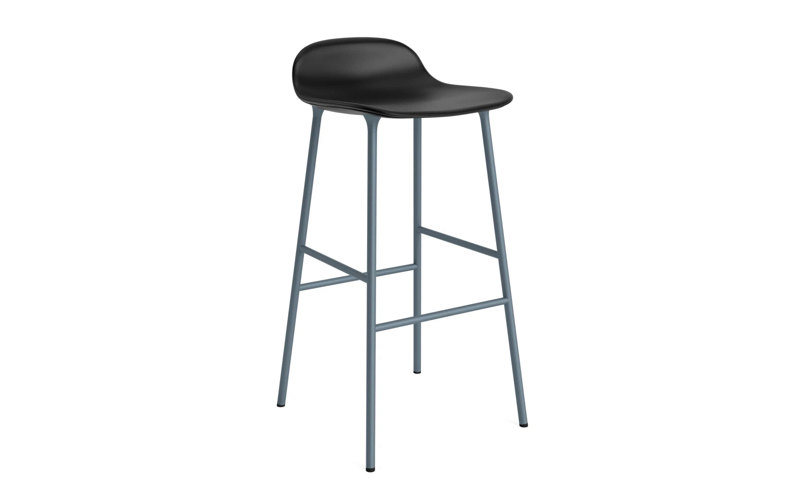 Form Barstuhl 75 cm gepolstert Stahl blau Ultra in Ultra 41599 präsentiert im Onlineshop von KAQTU Design AG. Barstuhl ist von Normann Copenhagen